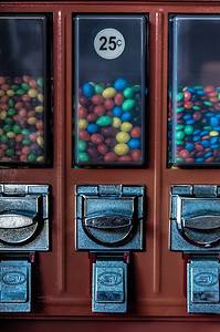 Old fashioned candy machines