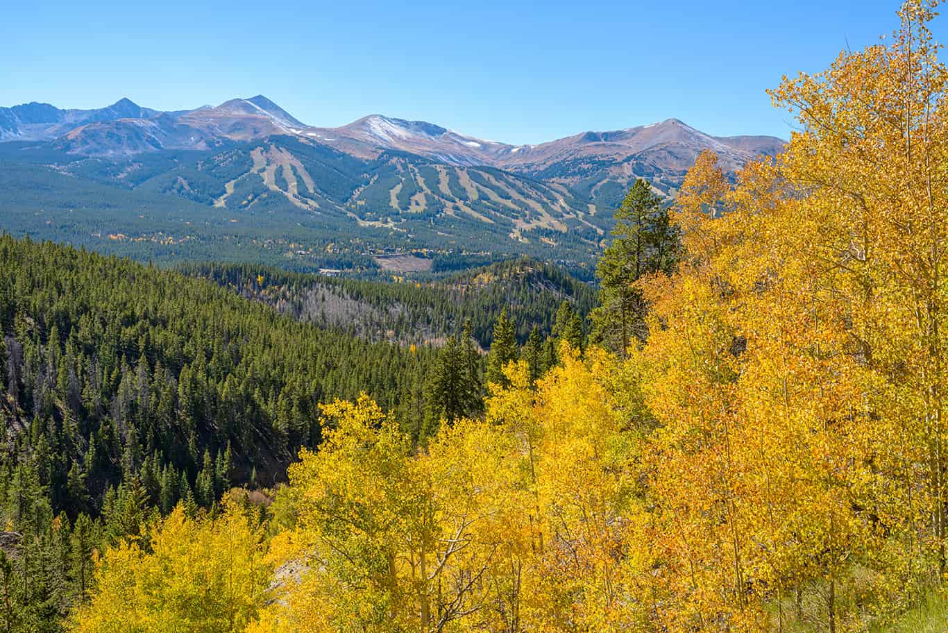 Breckenridge mountain in fall