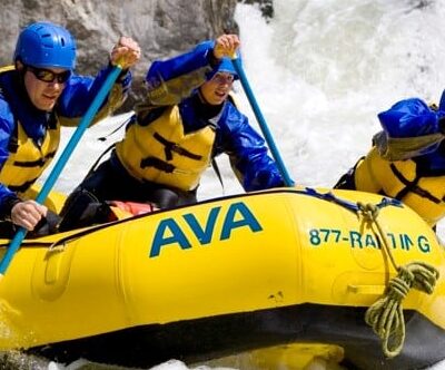 Rafting in whitewater on the Arkansas River