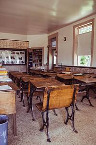 Schoolhouse desk seats